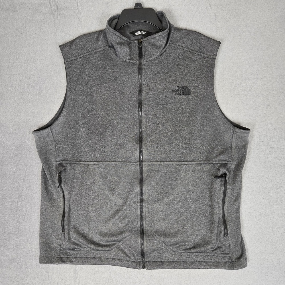 Thw North Face Apex Canyonwall Vest Mens XL Full Zip Pockets Gray Outdoor